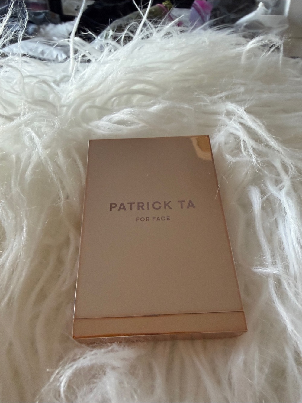 Patrick Ta Rose Gold Mirrored Face Compact in color” just enough”